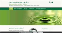 Desktop Screenshot of londonhomeopathy.net