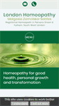 Mobile Screenshot of londonhomeopathy.net